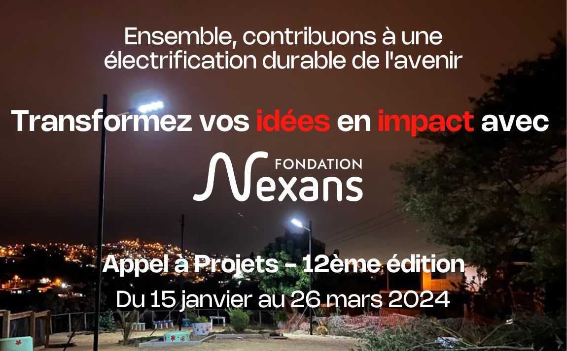 Fondation Nexans, appel à projets 2024